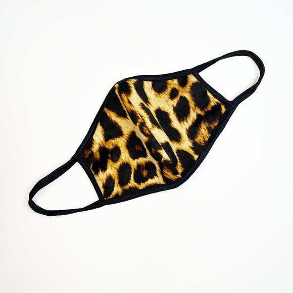 Leopard Super Soft Face Mask with Elastic Bands - Picture 2 of 4